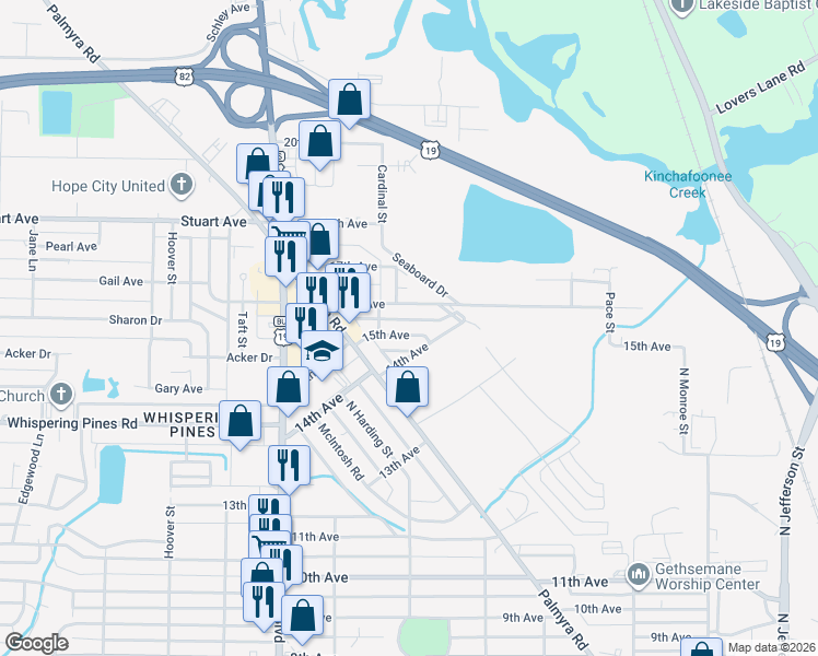 map of restaurants, bars, coffee shops, grocery stores, and more near 807 15th Avenue in Albany
