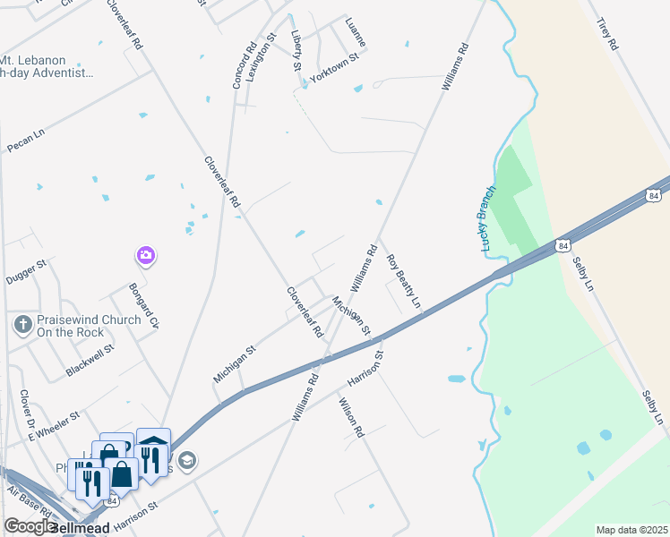 map of restaurants, bars, coffee shops, grocery stores, and more near 4607 Wisconsin Street in Waco