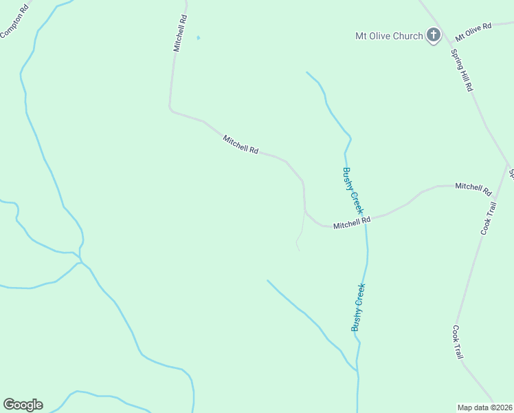 map of restaurants, bars, coffee shops, grocery stores, and more near Mitchell Road in Brantley