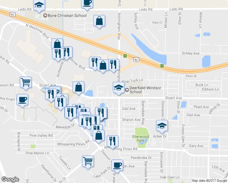 map of restaurants, bars, coffee shops, grocery stores, and more near 2508 Redwood Court in Albany