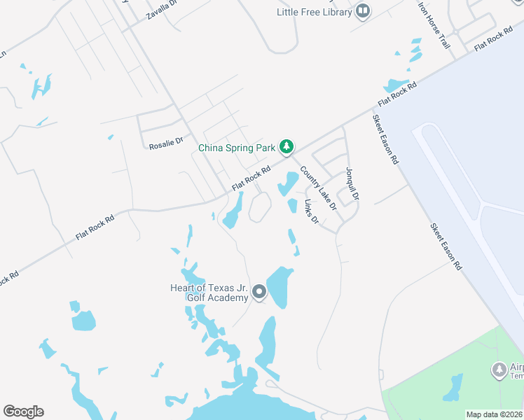 map of restaurants, bars, coffee shops, grocery stores, and more near 45 North Shore Circle in Waco