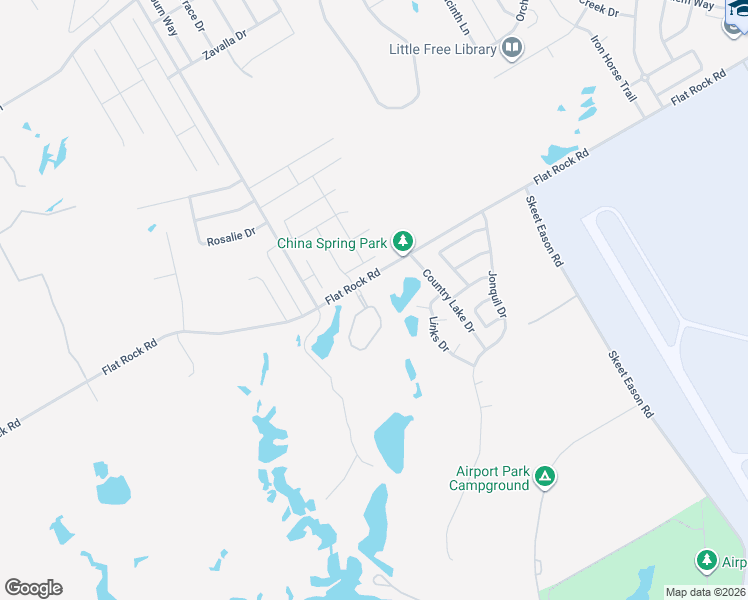 map of restaurants, bars, coffee shops, grocery stores, and more near 61 North Shore Circle in Waco