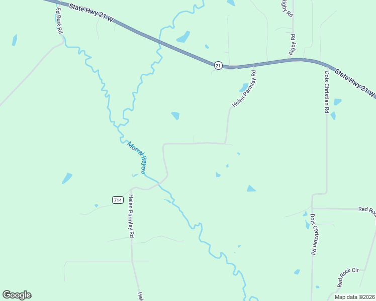 map of restaurants, bars, coffee shops, grocery stores, and more near Helen Parmley Road in Nacogdoches