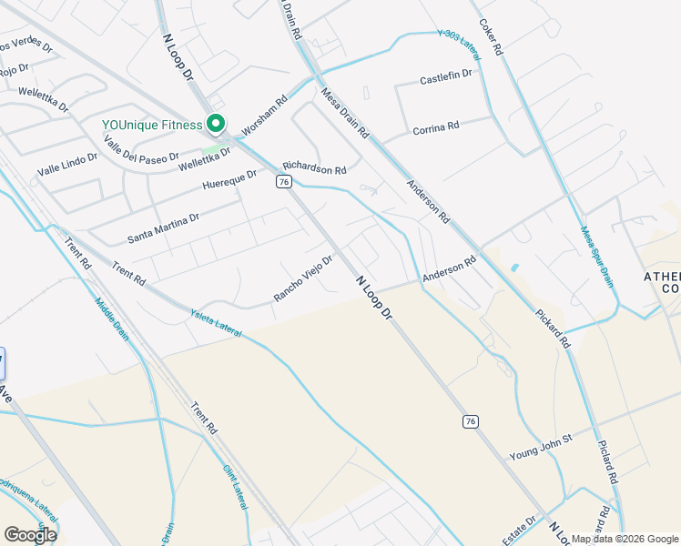 map of restaurants, bars, coffee shops, grocery stores, and more near 12020 North Loop Drive in Socorro