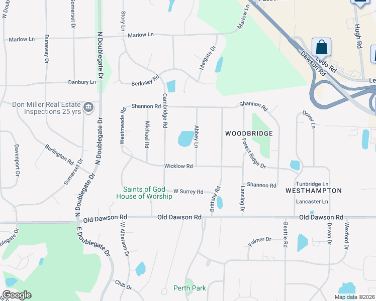 map of restaurants, bars, coffee shops, grocery stores, and more near 2705 Abbey Lane in Albany