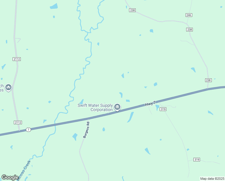 map of restaurants, bars, coffee shops, grocery stores, and more near 7075 Texas 7 in Nacogdoches