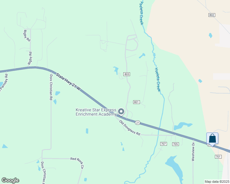 map of restaurants, bars, coffee shops, grocery stores, and more near 361 County Road 8201 in Nacogdoches