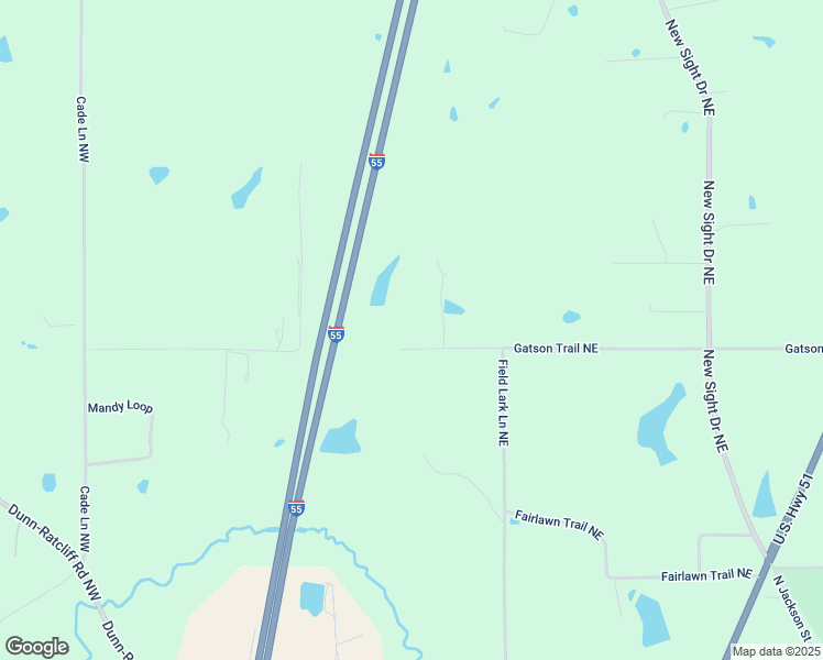 map of restaurants, bars, coffee shops, grocery stores, and more near 345 Gatson Trail Northeast in Brookhaven