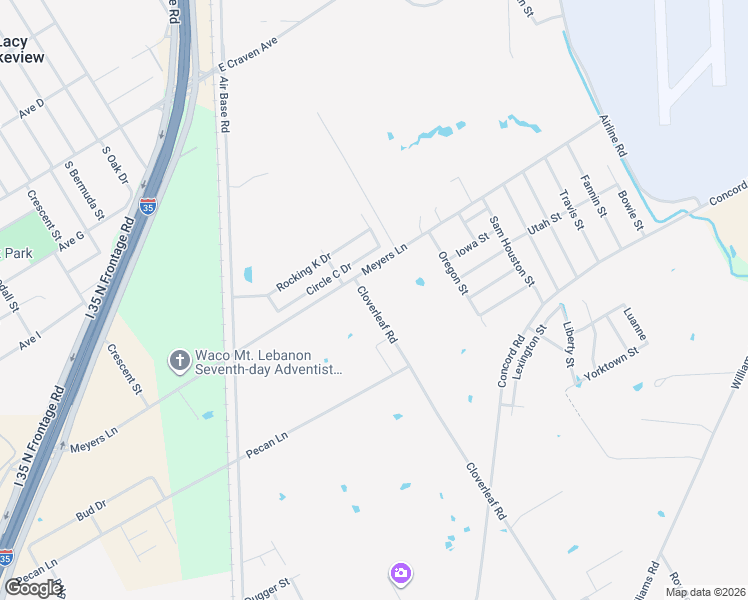 map of restaurants, bars, coffee shops, grocery stores, and more near 1609 Cloverleaf Road in Bellmead