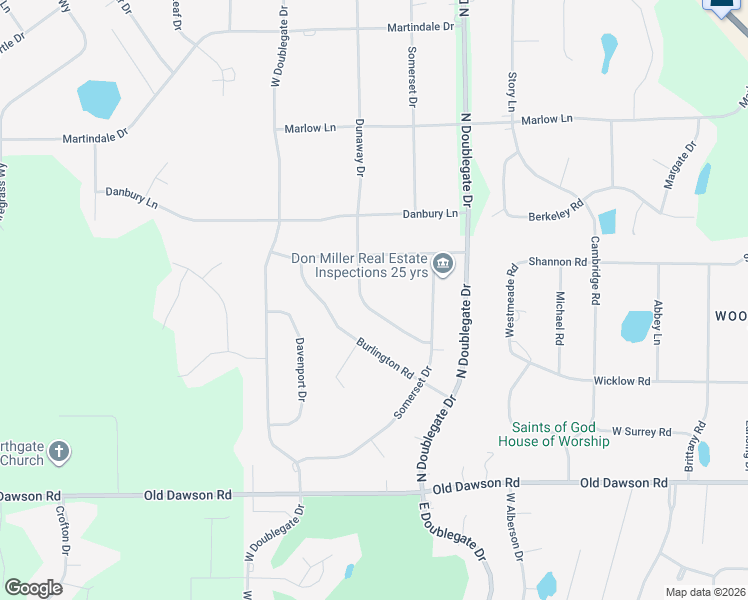 map of restaurants, bars, coffee shops, grocery stores, and more near 2812 Dunaway Drive in Albany