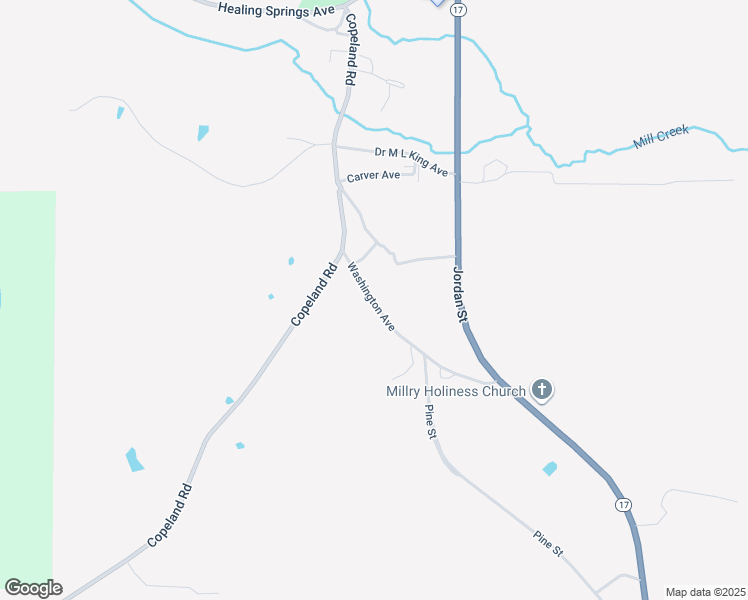 map of restaurants, bars, coffee shops, grocery stores, and more near 166 Washington Avenue in Millry