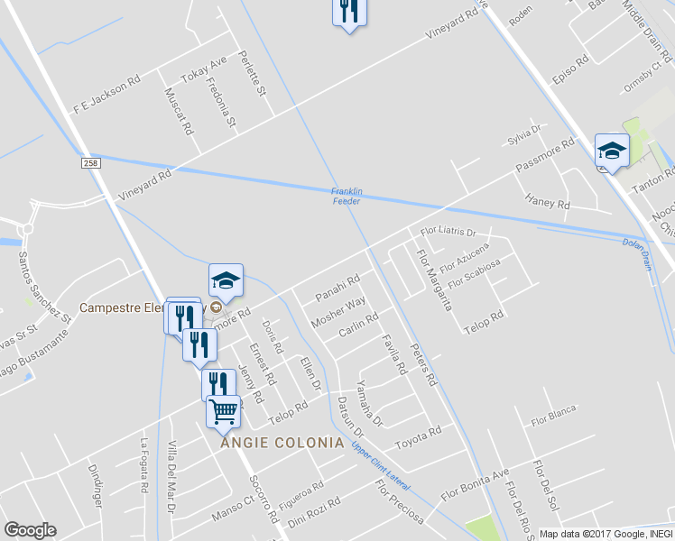 map of restaurants, bars, coffee shops, grocery stores, and more near 358 Passmore Road in Socorro