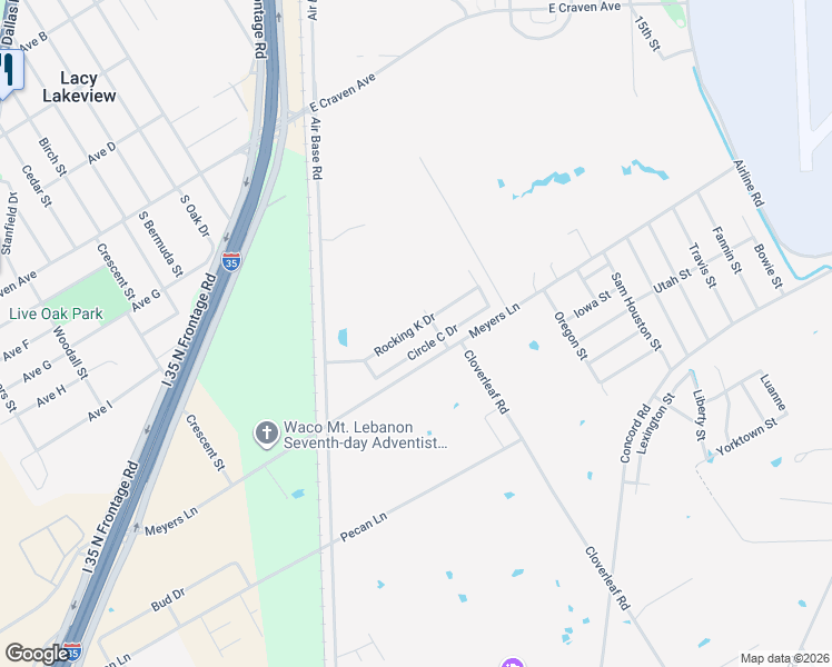 map of restaurants, bars, coffee shops, grocery stores, and more near 4510 Rocking K Drive in Bellmead
