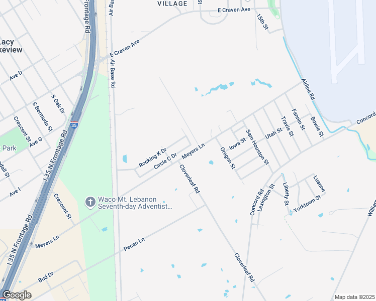 map of restaurants, bars, coffee shops, grocery stores, and more near 4613 Circle C Drive in Waco