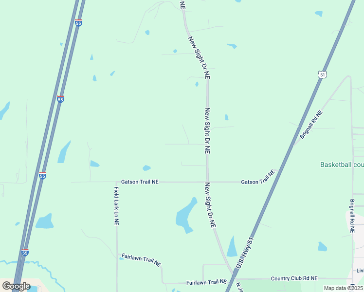 map of restaurants, bars, coffee shops, grocery stores, and more near 423 Junior Trail Northeast in Brookhaven