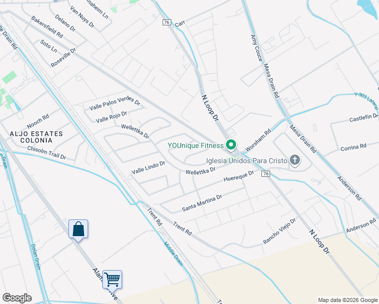 map of restaurants, bars, coffee shops, grocery stores, and more near 401 Valle Buenavida in Socorro