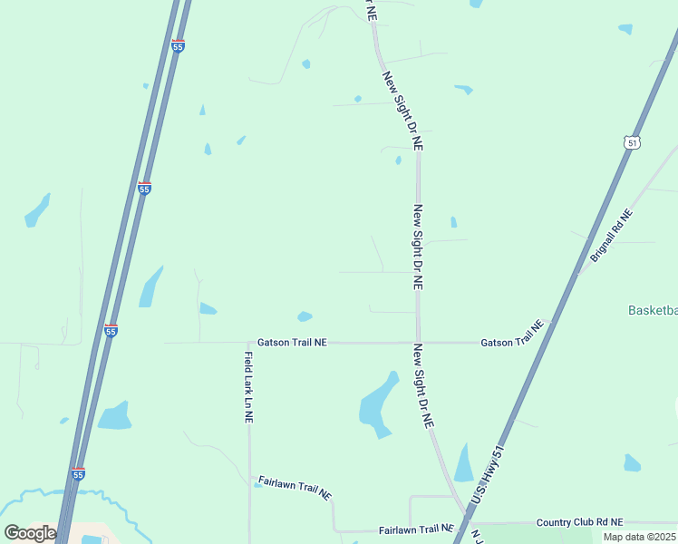 map of restaurants, bars, coffee shops, grocery stores, and more near 498 Junior Trail Northeast in Brookhaven
