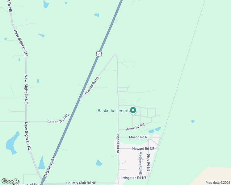 map of restaurants, bars, coffee shops, grocery stores, and more near 2641-2699 Brignall Road Northeast in Brookhaven
