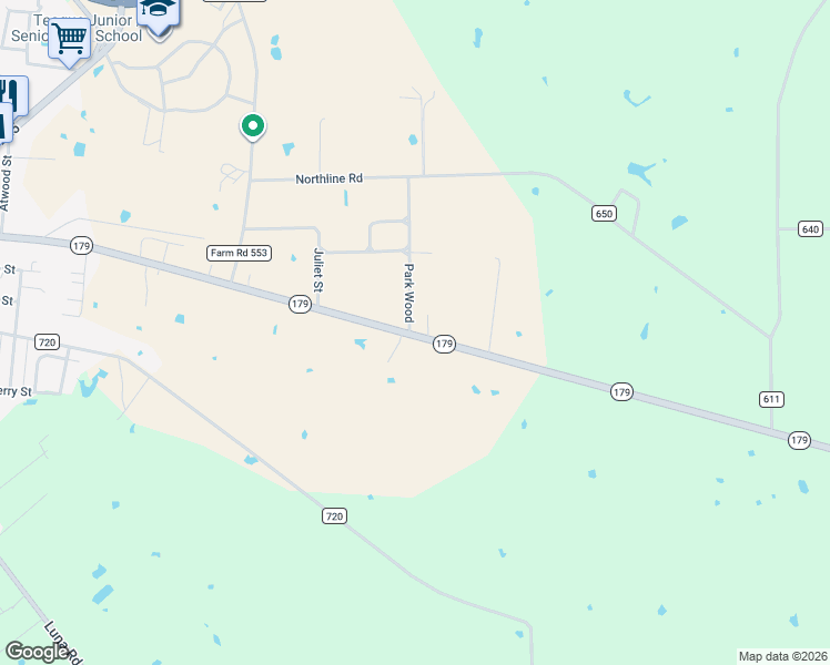 map of restaurants, bars, coffee shops, grocery stores, and more near 2901 East Main Street in Teague