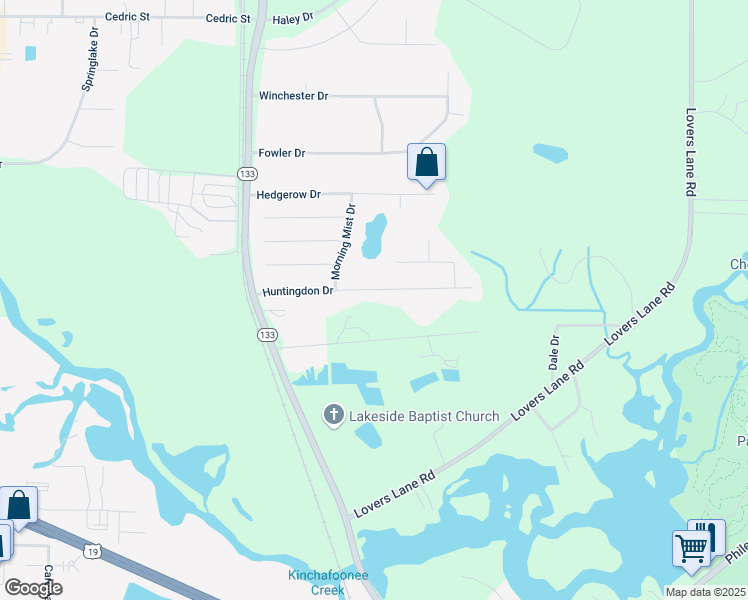 map of restaurants, bars, coffee shops, grocery stores, and more near 164 Huntingdon Drive in Leesburg