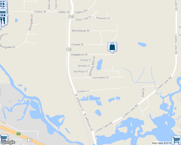 map of restaurants, bars, coffee shops, grocery stores, and more near 100 Morning Mist Drive in Leesburg