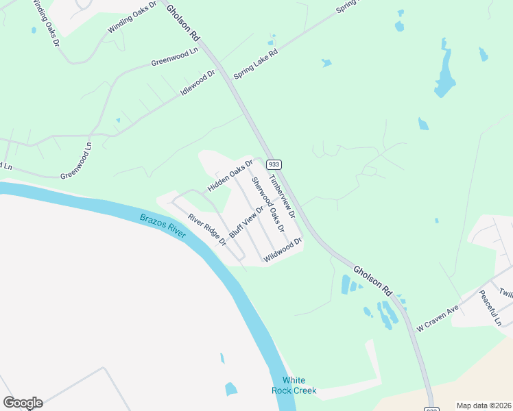 map of restaurants, bars, coffee shops, grocery stores, and more near 125 Lost Oaks Dr in Waco