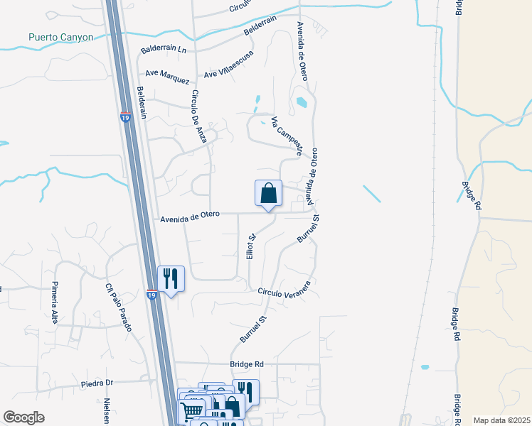 map of restaurants, bars, coffee shops, grocery stores, and more near 100 Avenida de Otero in Tubac