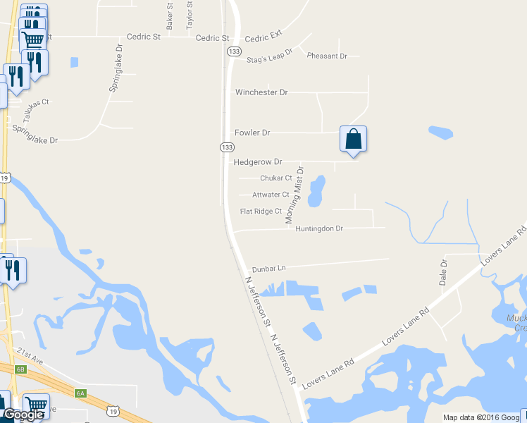 map of restaurants, bars, coffee shops, grocery stores, and more near 112 Flat Ridge Court in Leesburg