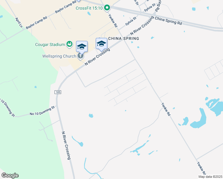 map of restaurants, bars, coffee shops, grocery stores, and more near 11800 Yankie Road in China Spring