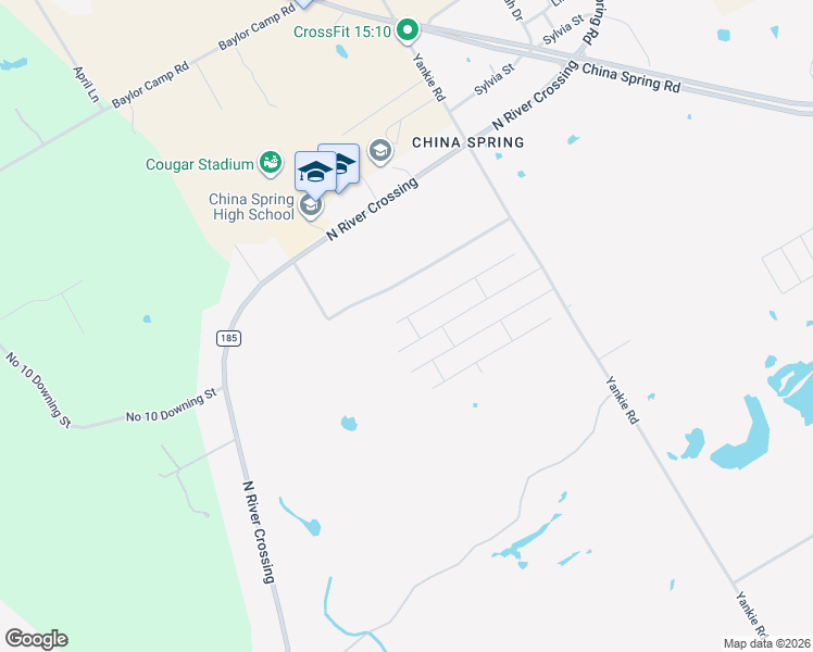 map of restaurants, bars, coffee shops, grocery stores, and more near 11800 Yankie Road in China Spring