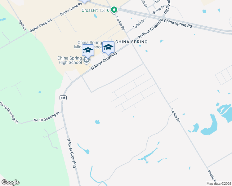 map of restaurants, bars, coffee shops, grocery stores, and more near 11800 Yankie Road in China Spring