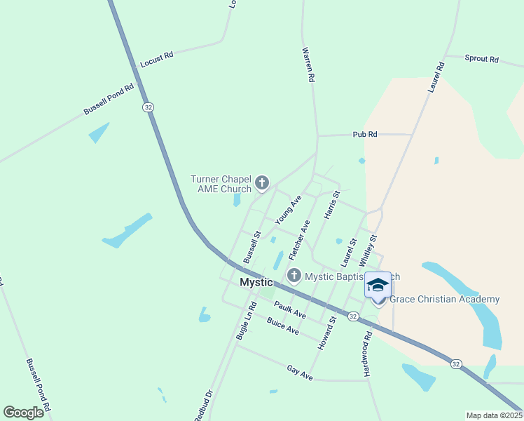 map of restaurants, bars, coffee shops, grocery stores, and more near 145 Warren Street in Mystic