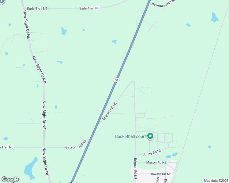 map of restaurants, bars, coffee shops, grocery stores, and more near 1748 U.S. 51 in Brookhaven