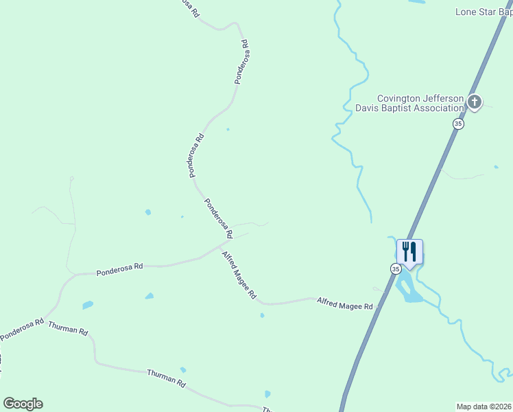 map of restaurants, bars, coffee shops, grocery stores, and more near A Sullivans in Prentiss