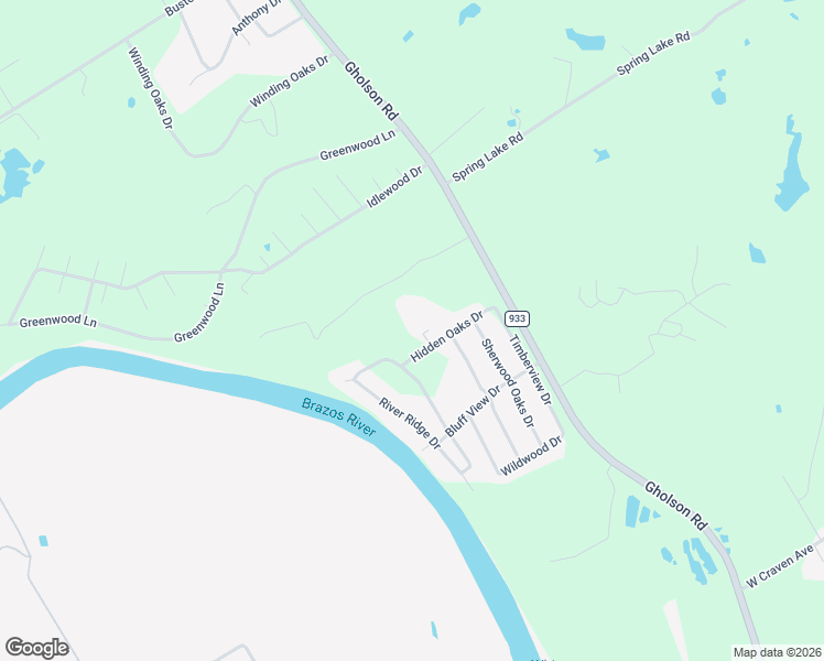 map of restaurants, bars, coffee shops, grocery stores, and more near 96 Trail Ridge Drive in Waco