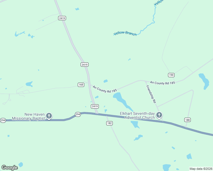 map of restaurants, bars, coffee shops, grocery stores, and more near 219 An County Road 185 in Elkhart