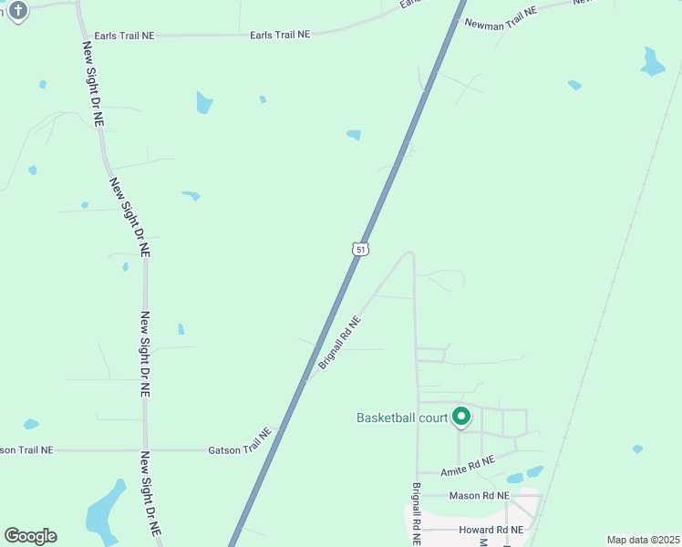 map of restaurants, bars, coffee shops, grocery stores, and more near 1748 U.S. 51 in Brookhaven