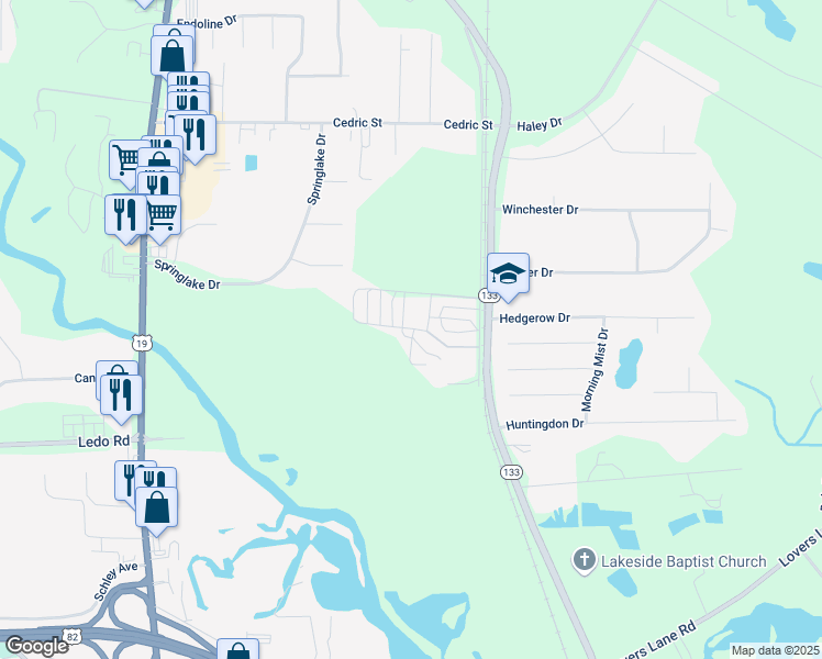 map of restaurants, bars, coffee shops, grocery stores, and more near 194 Long Dirt Road in Leesburg