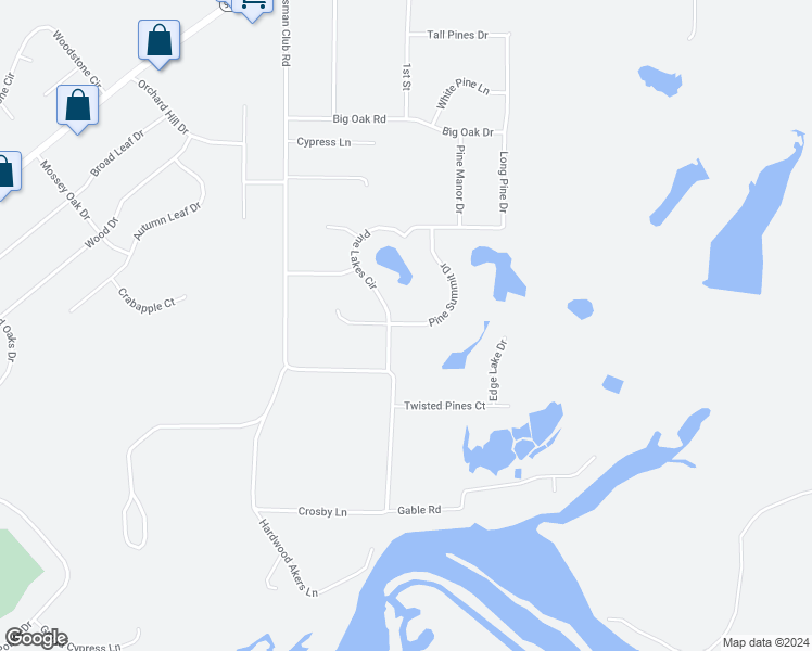 map of restaurants, bars, coffee shops, grocery stores, and more near 155 Pine Summit Drive in Leesburg