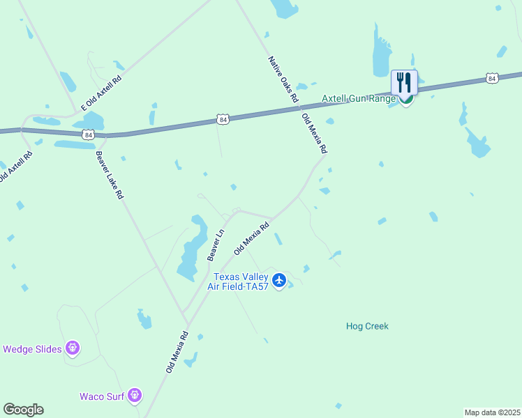 map of restaurants, bars, coffee shops, grocery stores, and more near 603 Beaver Lane in Waco