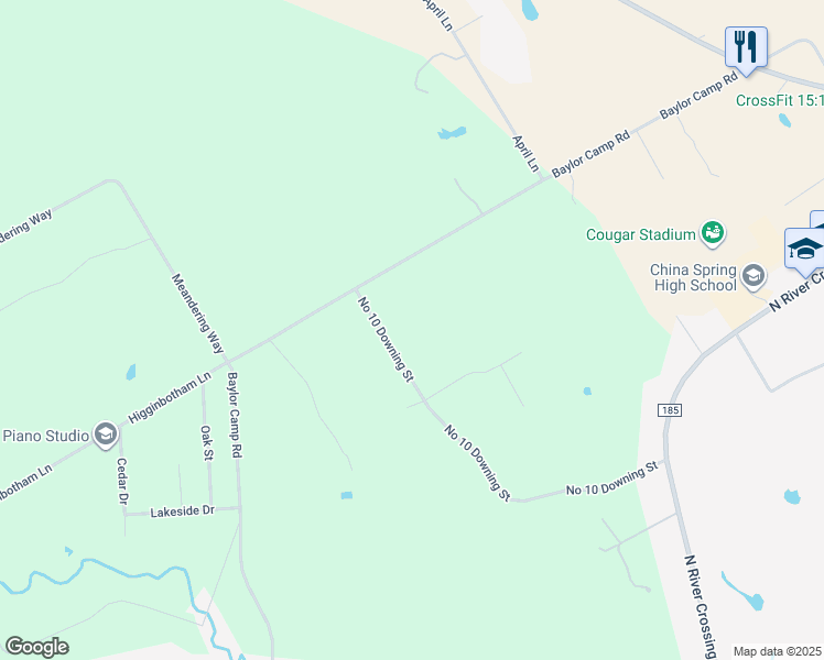 map of restaurants, bars, coffee shops, grocery stores, and more near 886 No 10 Downing Street in China Spring