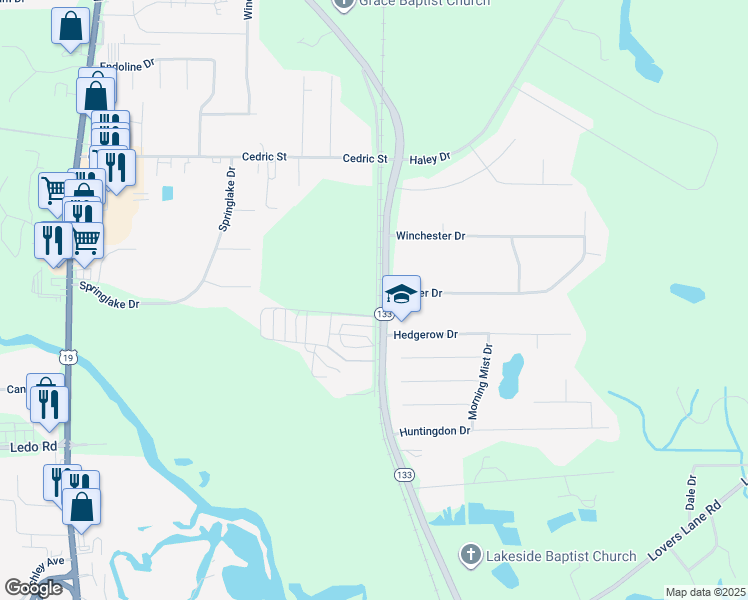 map of restaurants, bars, coffee shops, grocery stores, and more near 194 Long Dirt Road in Leesburg