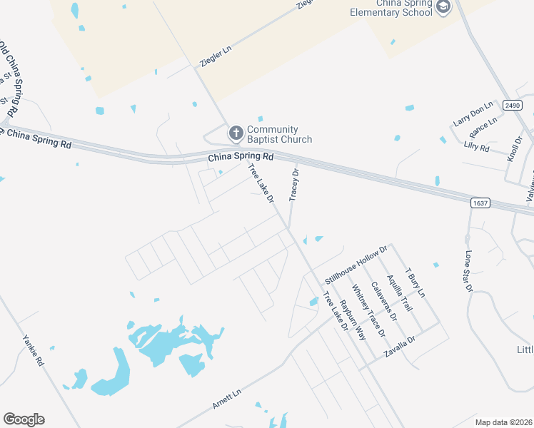 map of restaurants, bars, coffee shops, grocery stores, and more near 11206 Tree Lake Drive in Waco