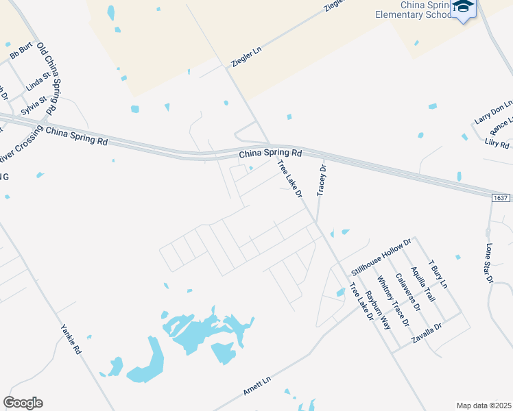 map of restaurants, bars, coffee shops, grocery stores, and more near 5700 Elephant Butte Drive in Waco