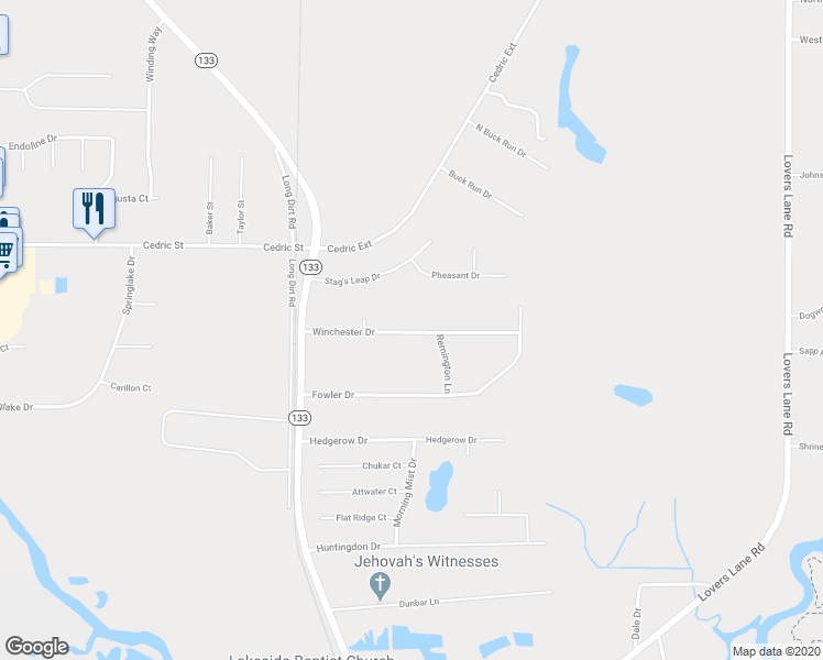 map of restaurants, bars, coffee shops, grocery stores, and more near 137 Winchester Drive in Leesburg