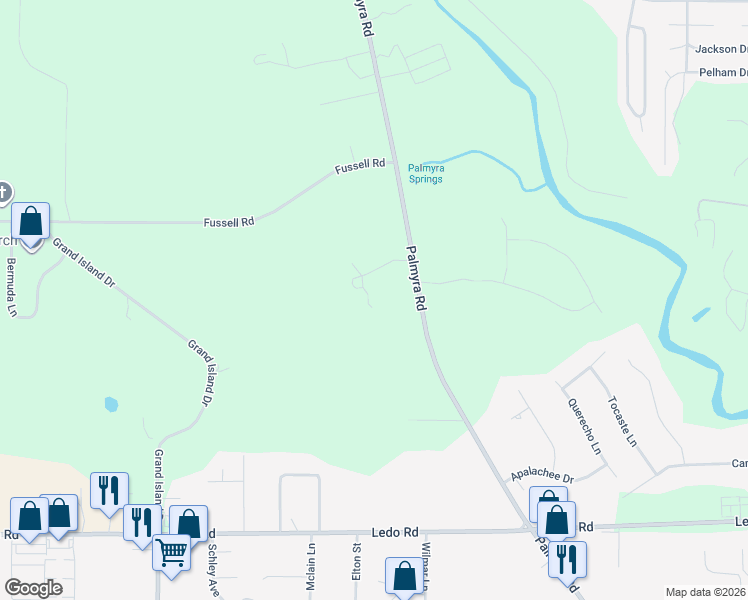 map of restaurants, bars, coffee shops, grocery stores, and more near 3148 Palmyra Road in Albany