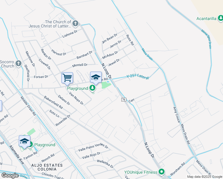 map of restaurants, bars, coffee shops, grocery stores, and more near 11440 Farm-To-Market Road 1281 in Socorro