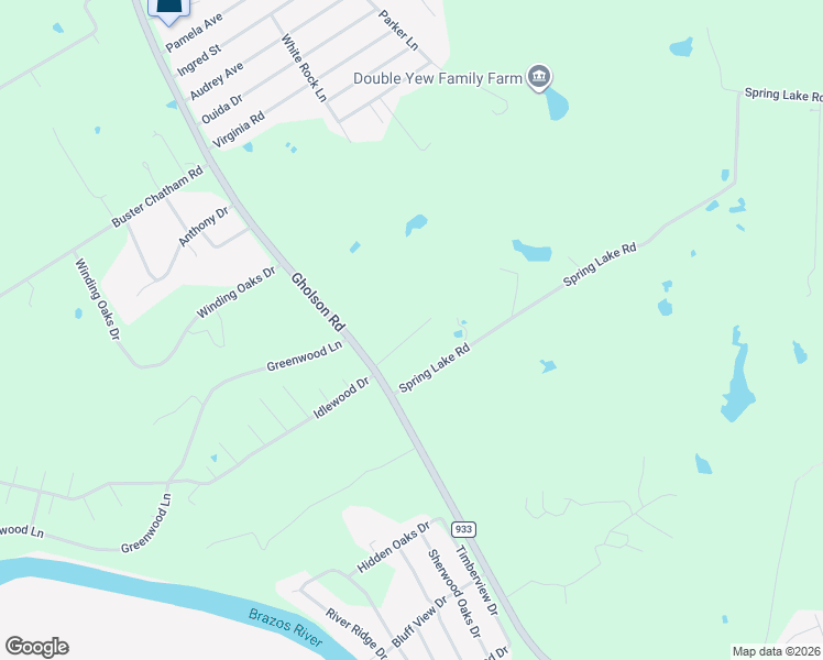 map of restaurants, bars, coffee shops, grocery stores, and more near 5008 Gholson Road in Waco