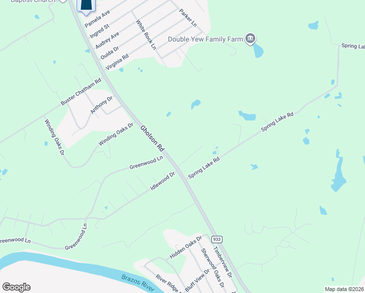 map of restaurants, bars, coffee shops, grocery stores, and more near 5008 Gholson Road in Waco