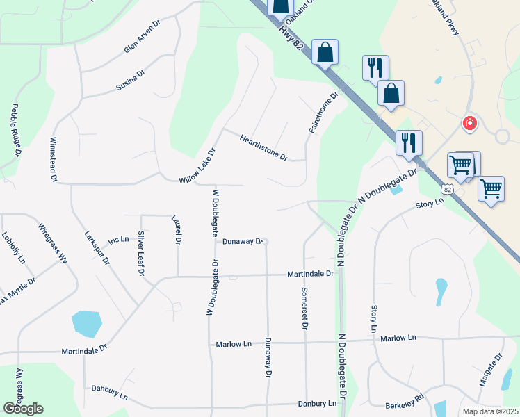 map of restaurants, bars, coffee shops, grocery stores, and more near 162 Hampton Lane in Leesburg